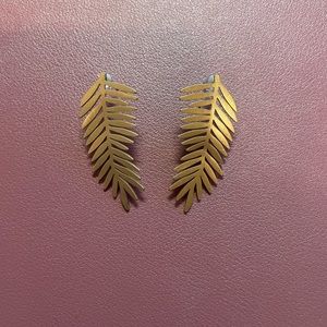 Altar'd State Gold Leaf Earrings
